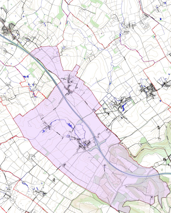 boundary map of Lewknor